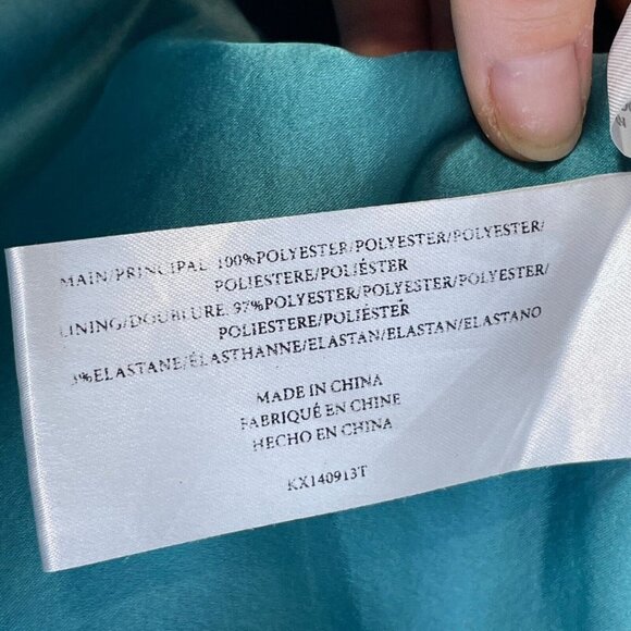 Keepsake Womens Stolen Hearts Strapless Bustier Peplum Top Blue M Satin Back Zip - Picture 6 of 9